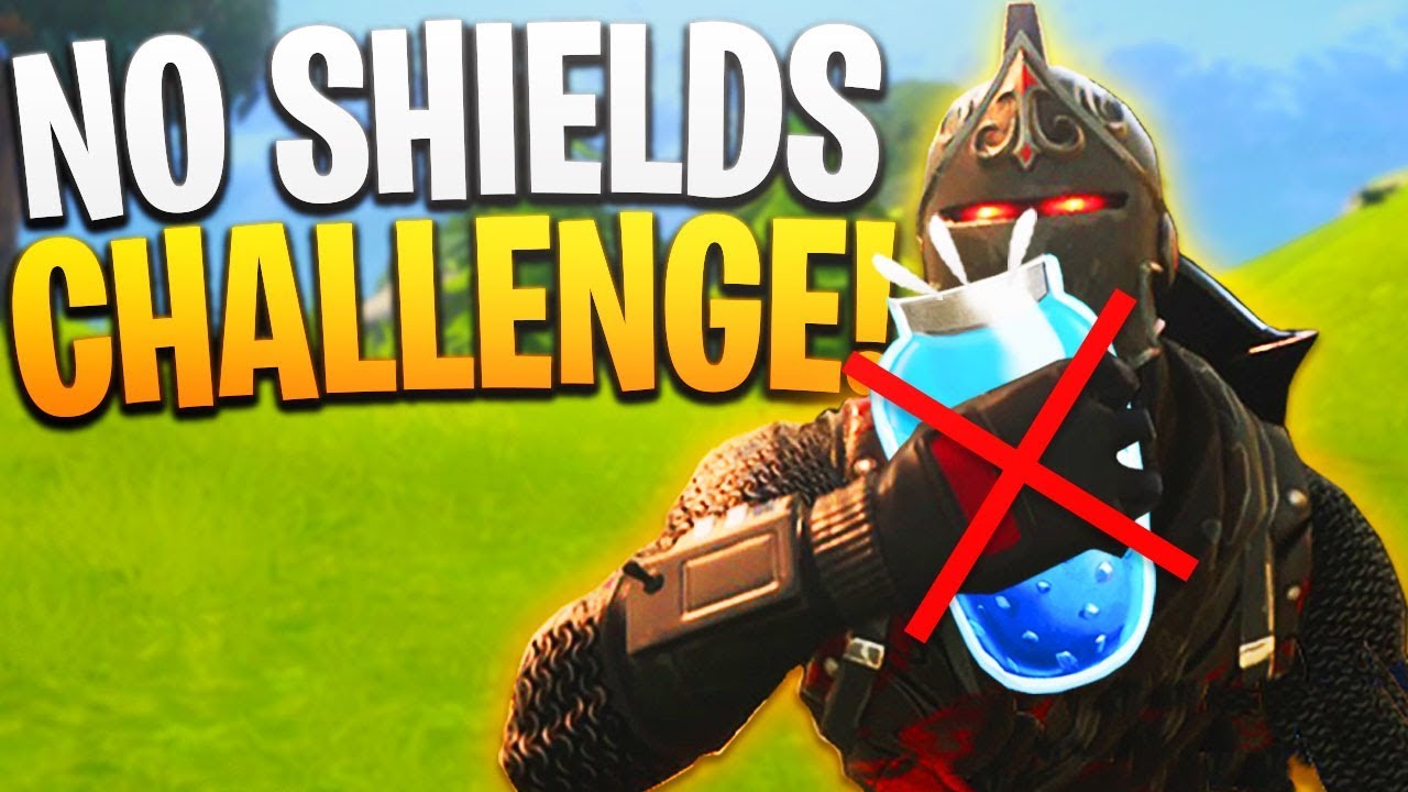 NO Shields Challenge! - PS4 Fortnite NO Shields/Mini-Shields/Slurp/Chug Jug!
