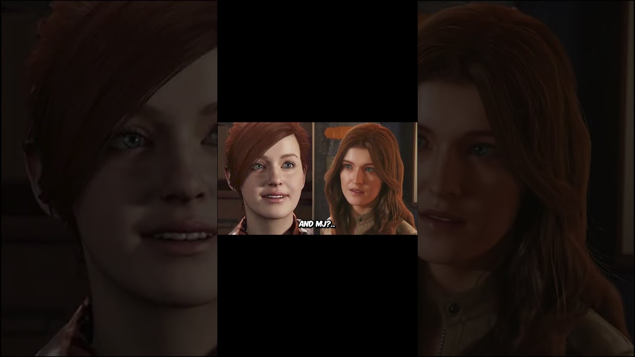 Mj&rsquo;s GLOW UP + face comparison spider man 2 ps5
