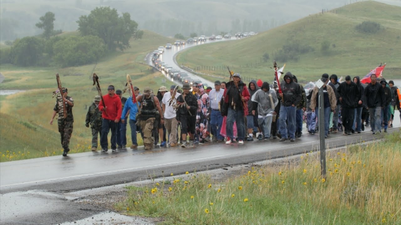 American Indians protest pipeline project