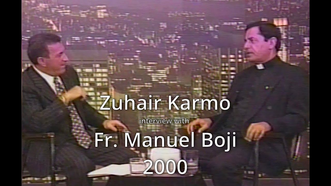 Zuhair Karmo with Fr. Manuel  Boji