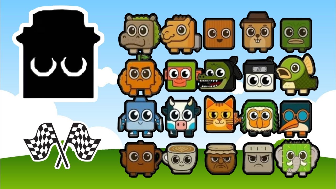 Square Race Arena Challenge: Sprunki 🆚 Brainrots