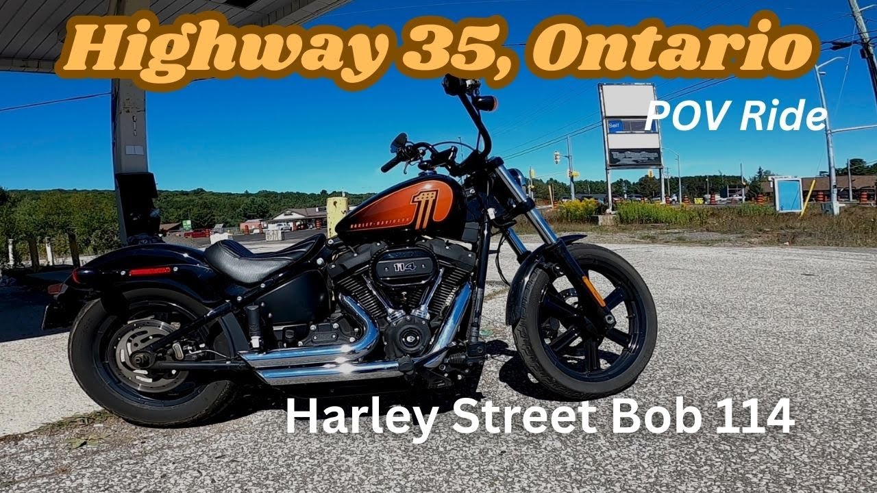 POV Motorcycle: Raw Engine Sound | Hwy 35 & 118, Ontario | On My Harley-Davidson