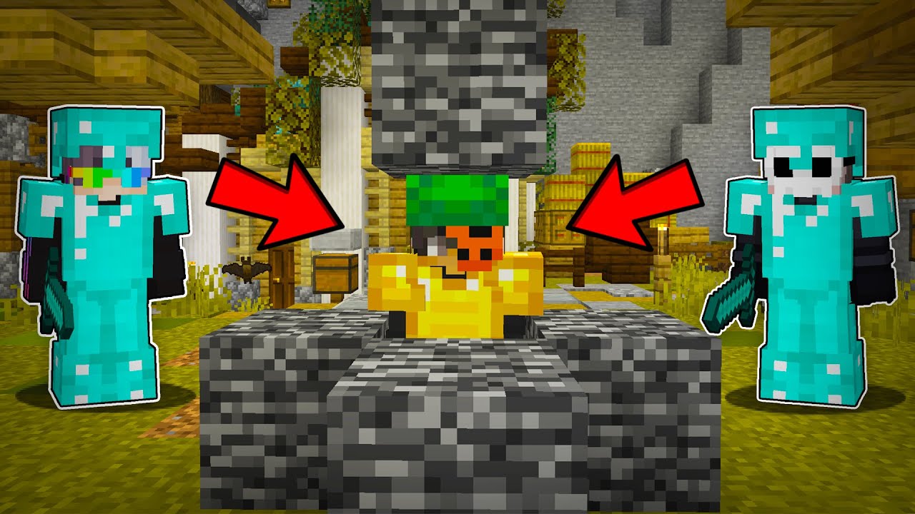 Arkadaşlarım beni YER ALTI BASE'e Hapsetti, O y&uuml;zden Bende Epik bir intikam aldım - Minecraft