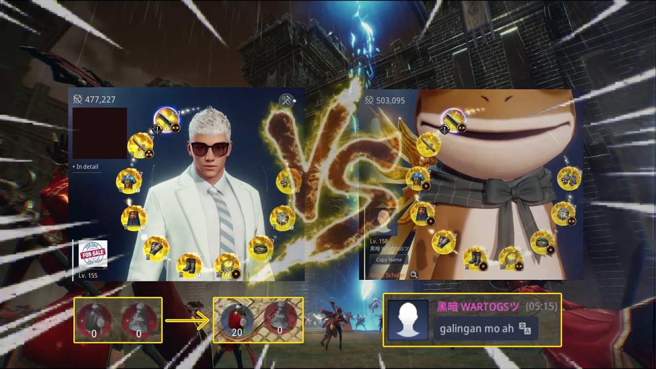 Light (477k PS) vs Wartogs (503k PS)
