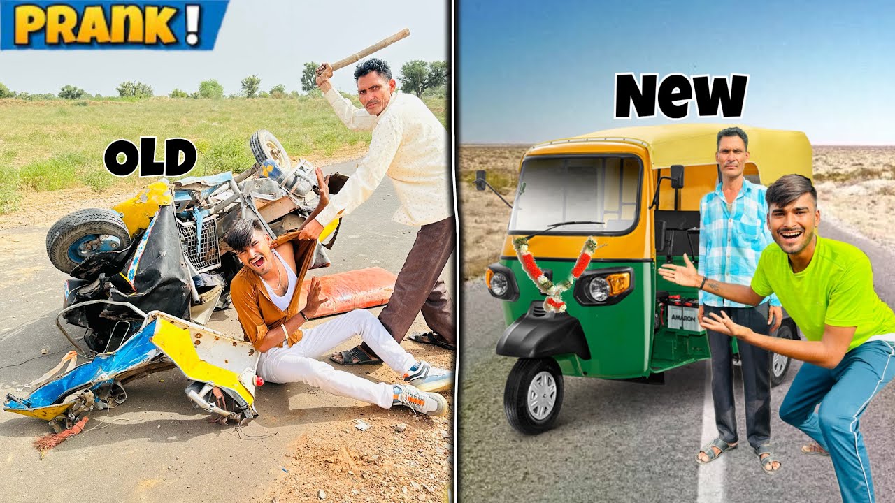 Breaking Stranger’s Autorickshaw And Giving Them 😖 Worth - 400000 - रोड़ पर मरते-मरते बचे 😟