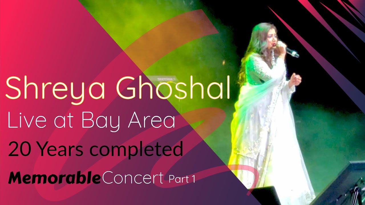 Shreya Ghoshal 20 Year Bollywood Anniversary Concert in Bay Area - Don't Miss Out!  #shreyaghoshal