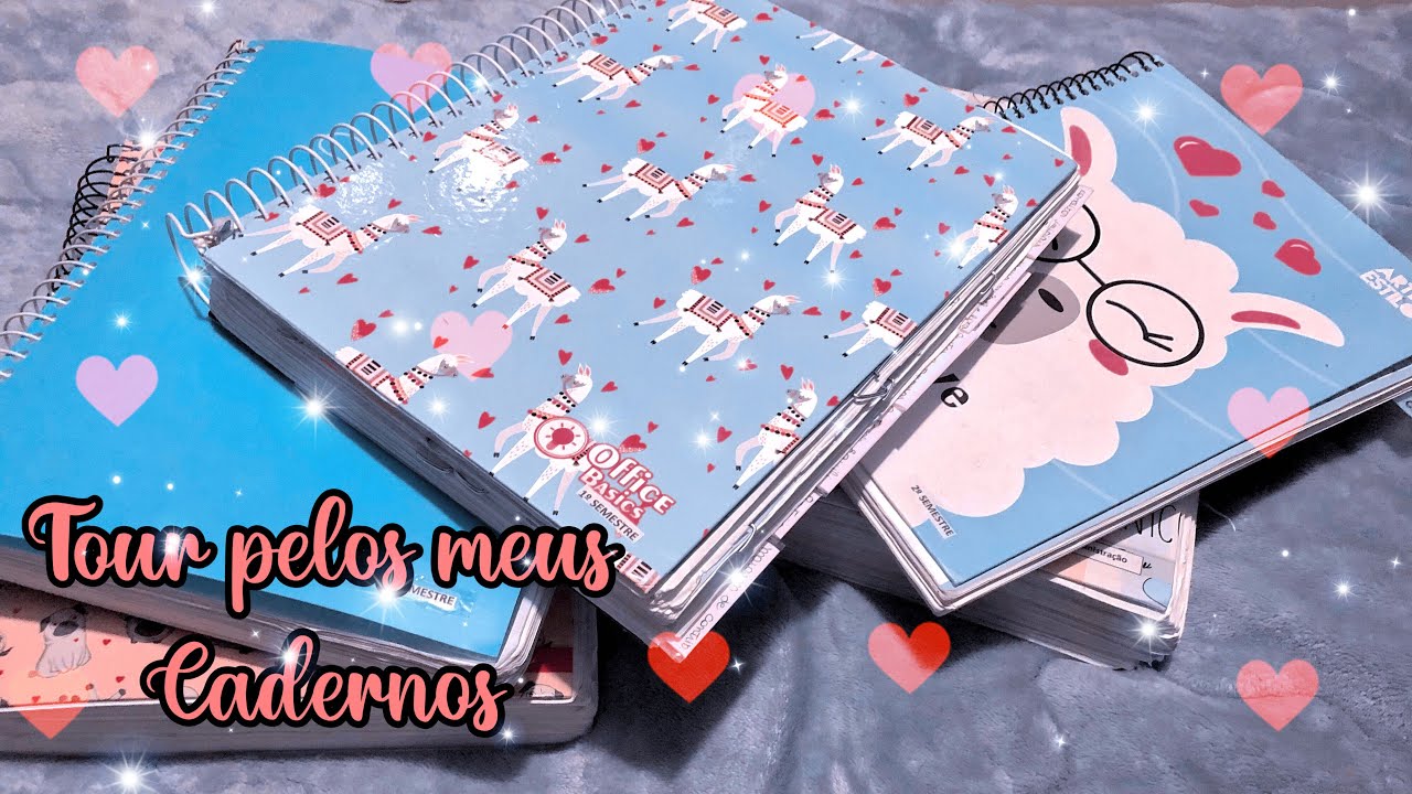 📒 Tour pelos meus Cadernos - 2018, 2019 e 2020