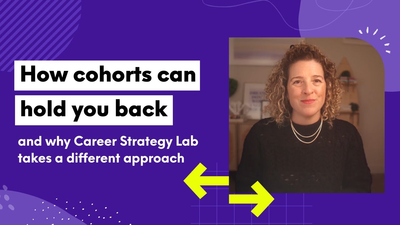 How cohort based UX career coaching holds you back (& why Career Strategy Lab's approach is better)