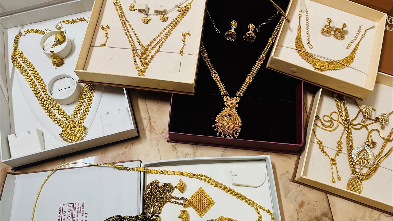 Gold Jewellery Collection || Latest Gold Necklace designs