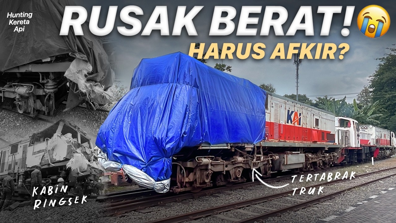 KA KERTANEGARA TABRAK TRUK, LOKOMOTIF RINGSEK! Langsung Kirim Ke Balai Yasa Jogja