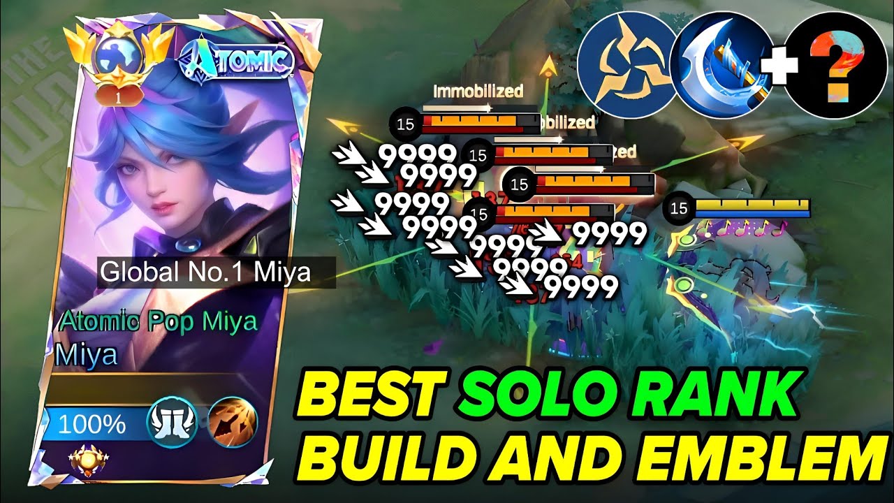 MIYA SOLO RANK BEST BUILD & EMBLEM TIPS 2026! (AUTO WIN STREAK!🔥) - Mobile Legends 