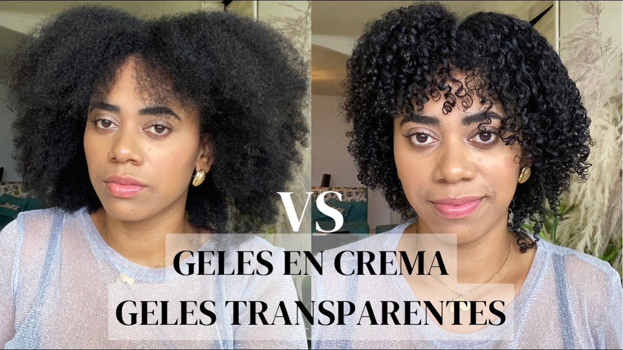 Gel en cremas vs Gel transparentes en cabello afro | Mira los resultados