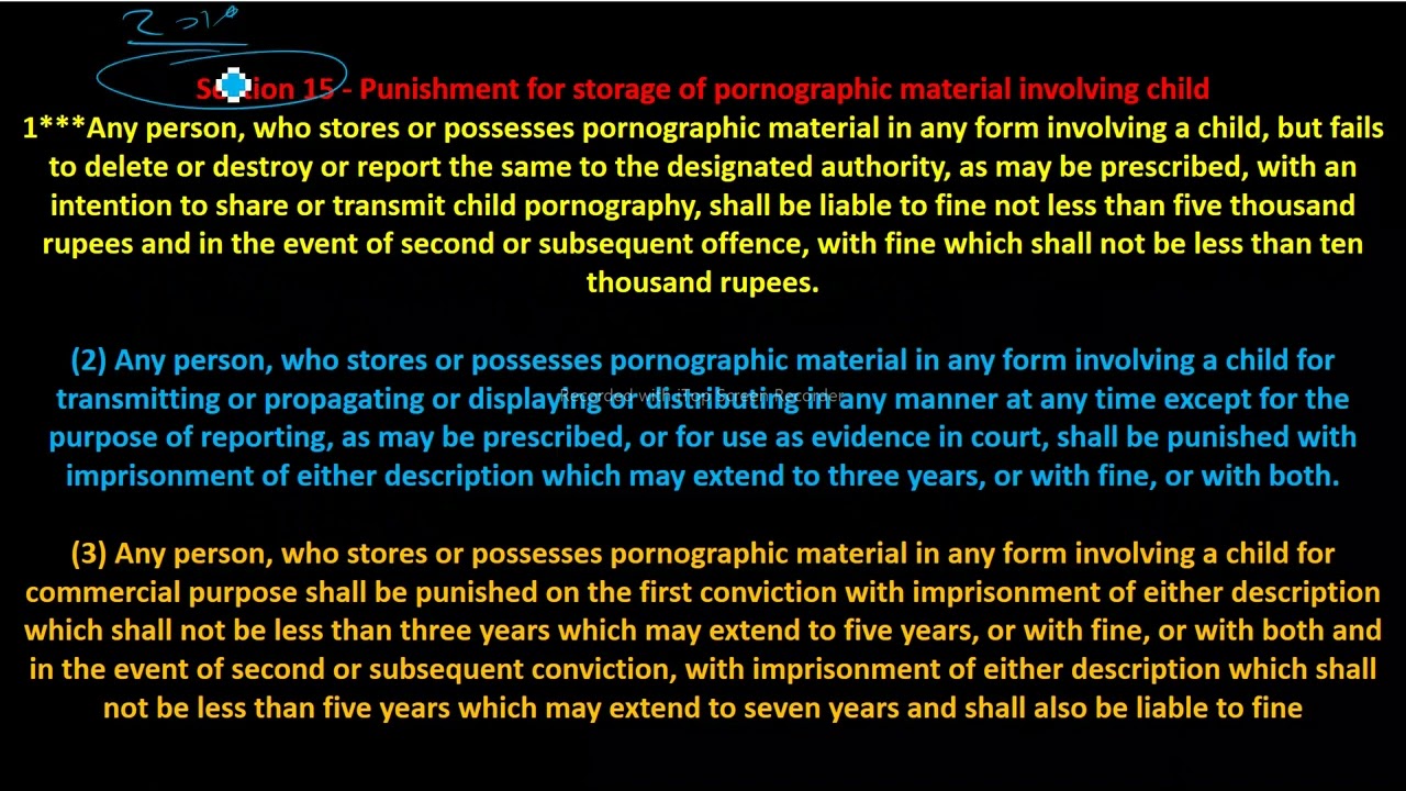 POCSO Act Sections 13,14,15 | POCSO Act,  #pocsoact , #rajasthanapo2024