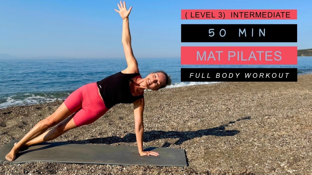 50 Min Full Body Pilates Workout | Intermediate 💙 (Level 3) Traditional Mat Pilates Inspired ✨