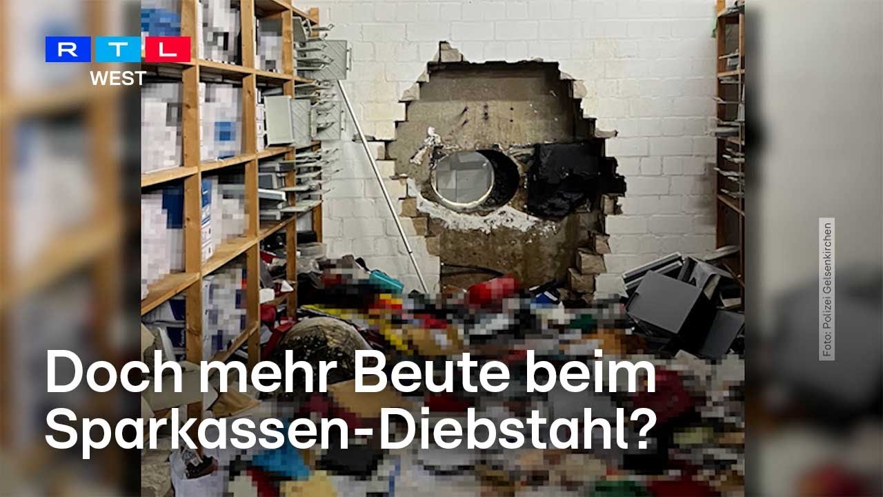 Einbruch in Sparkasse in Gelsenkirchen – doch mehr als 100 Millionen Euro Beute? | RTL WEST