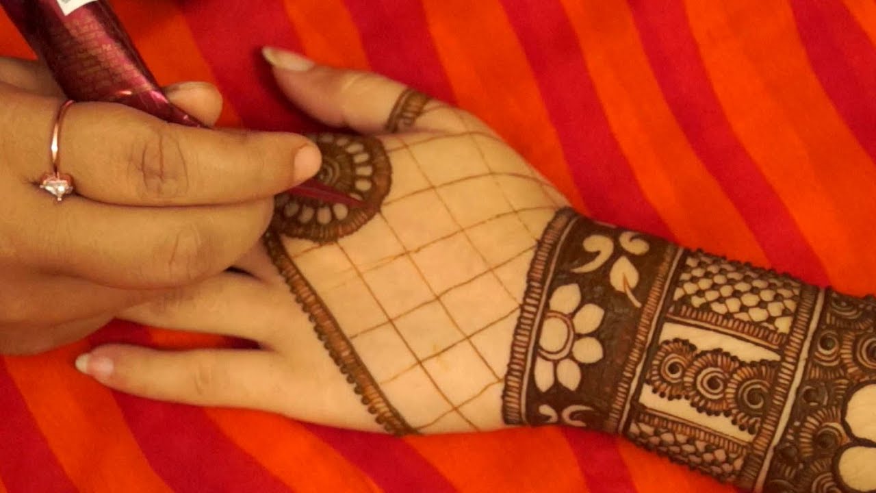 How to make simple trendy mehndi design for hand