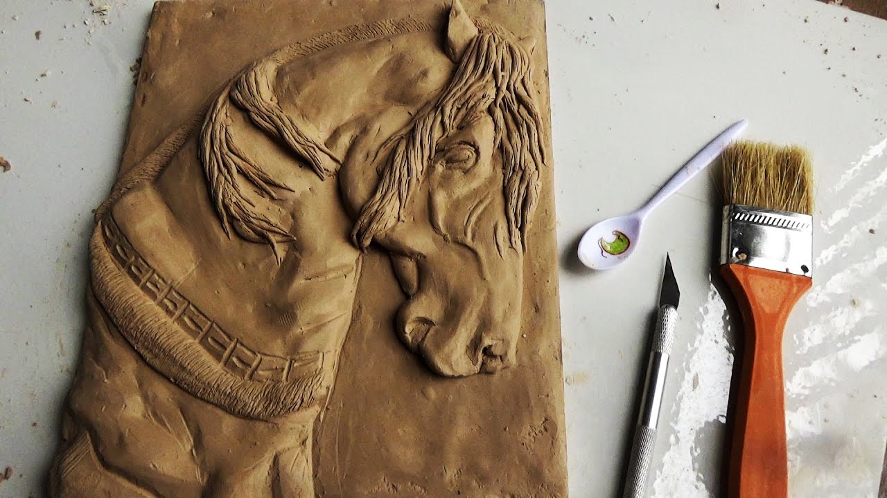 EASY FINE ART TIPS - Making PERFECT Bas Relief of Horse Head