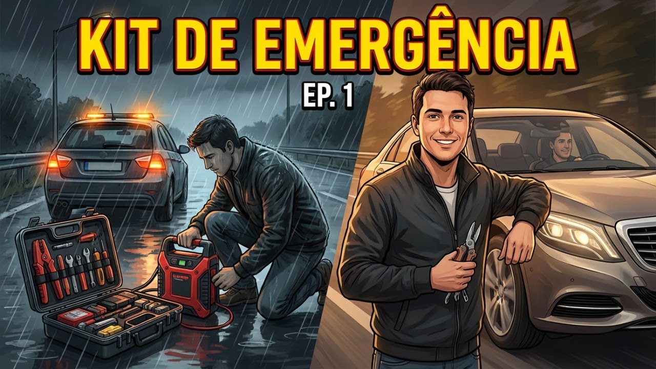 Kit Carro 1: Pneu murcho à noite? Veja como resolver sem ajuda