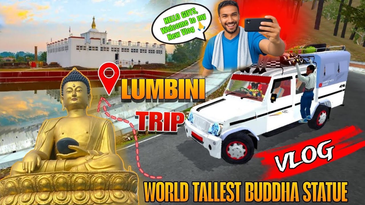 Lumbini&rsquo;s Tallest Buddha Statue Trip in Bus Simulator Indonesia❤️ |Arisu Vlogs|