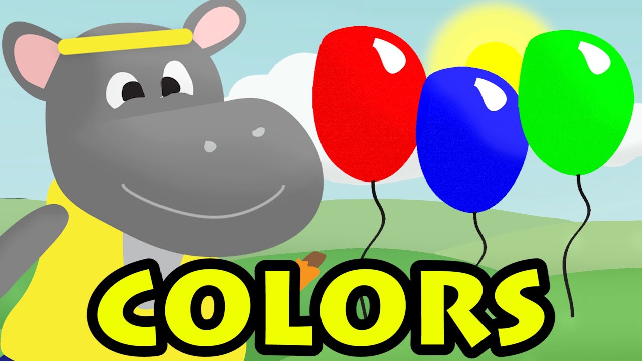 IMPARA I COLORI in INGLESE con POPPO POTAMO, l'ippopotamo che corre coi colori | Surprise Bambini
