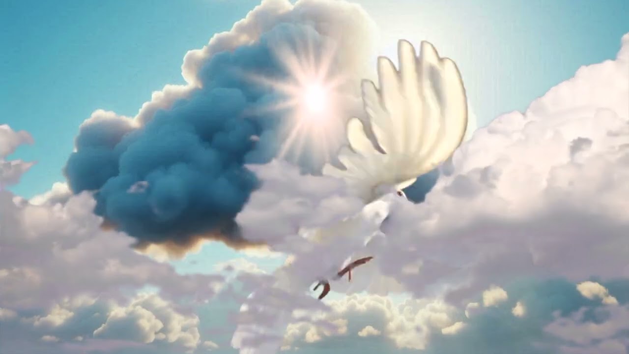 The Holy Spirit descended like a dove
