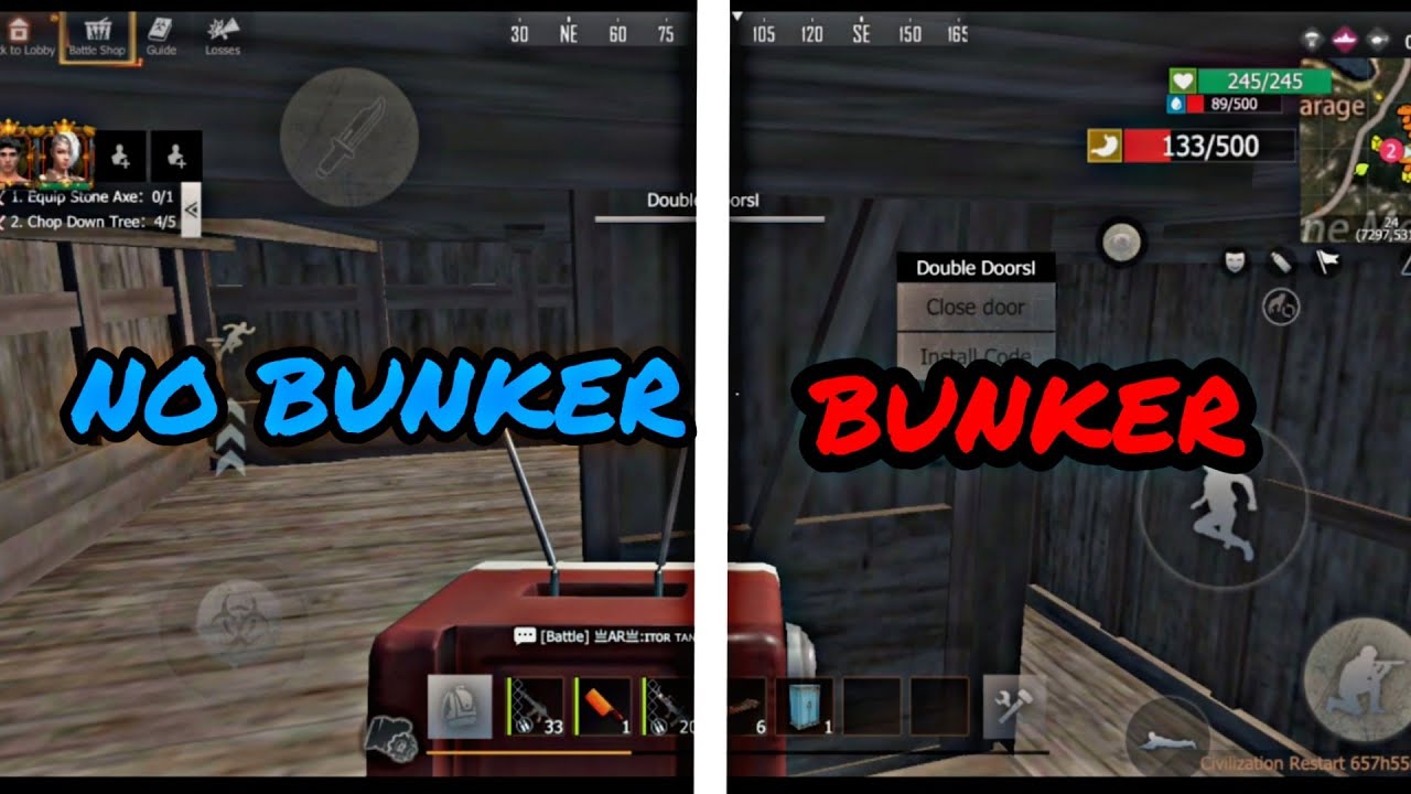SOLO HALF BUNKER BASE DESIGN TUTORIAL!! - Last Island Of Survival