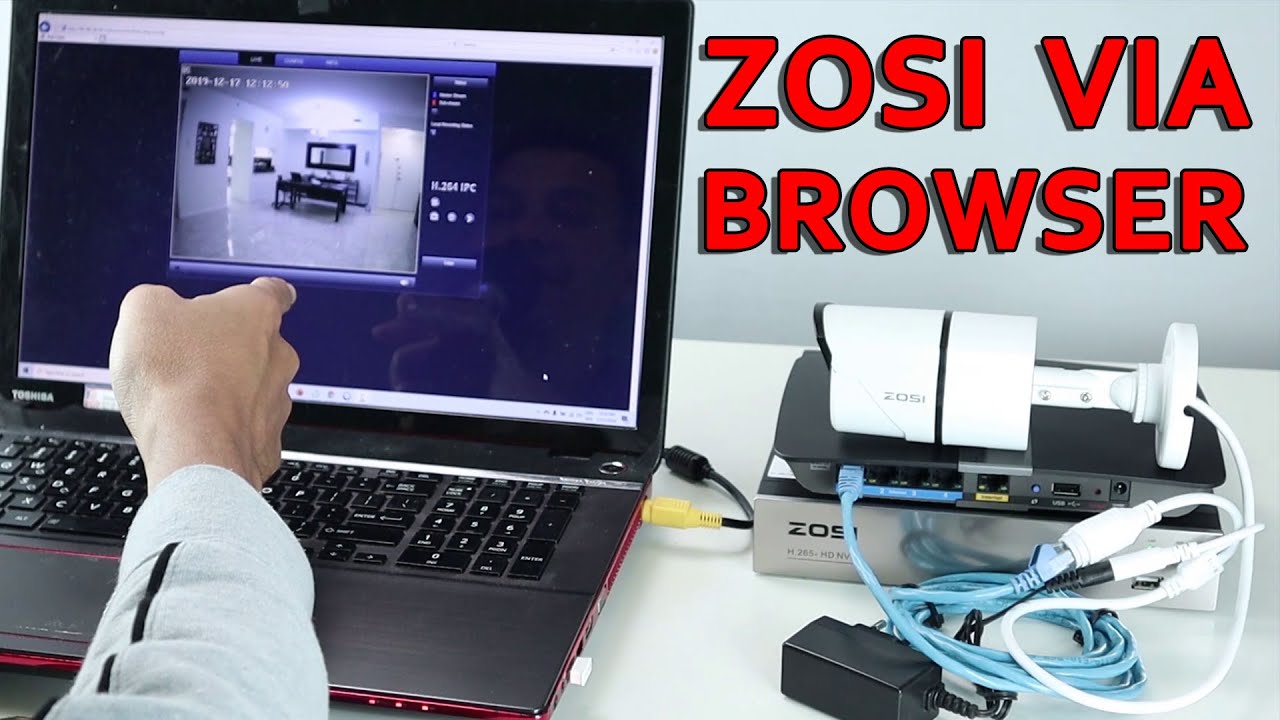 Zosi IP camera via Web Browser (step-by-step setup)
