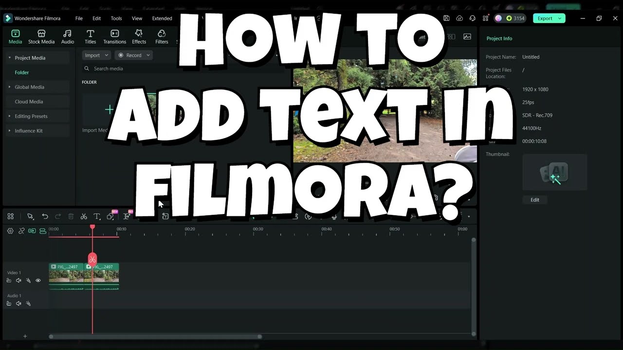 How to Add Text in Filmora (Step-by-Step Beginner Guide)