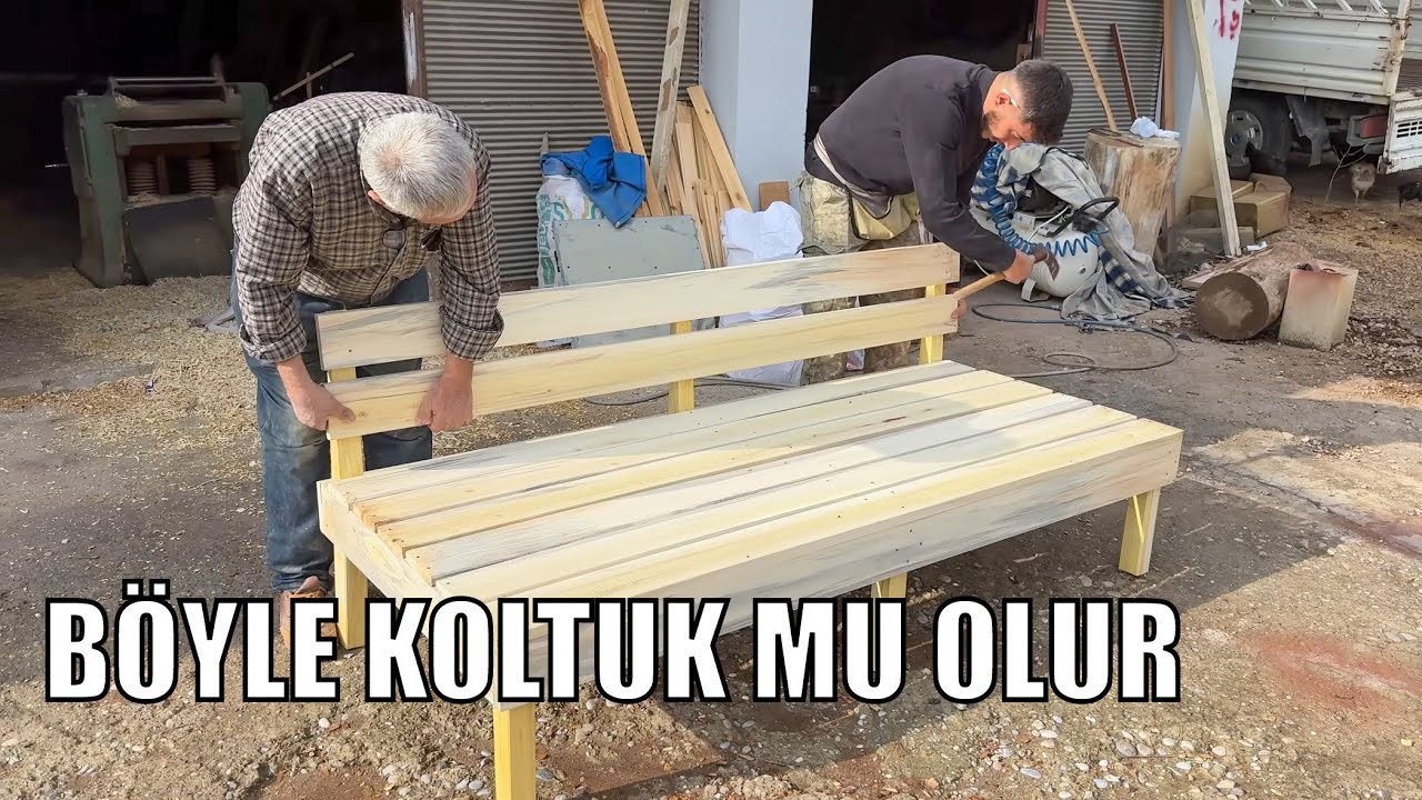 Ucuz Malzemeyle Harika Bahçe Koltuğu Yaptık 🔥 
