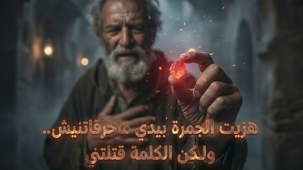 هزيت الجمرة بيدي ماحرقاتنيش   ولكن الكلمة قتلتني