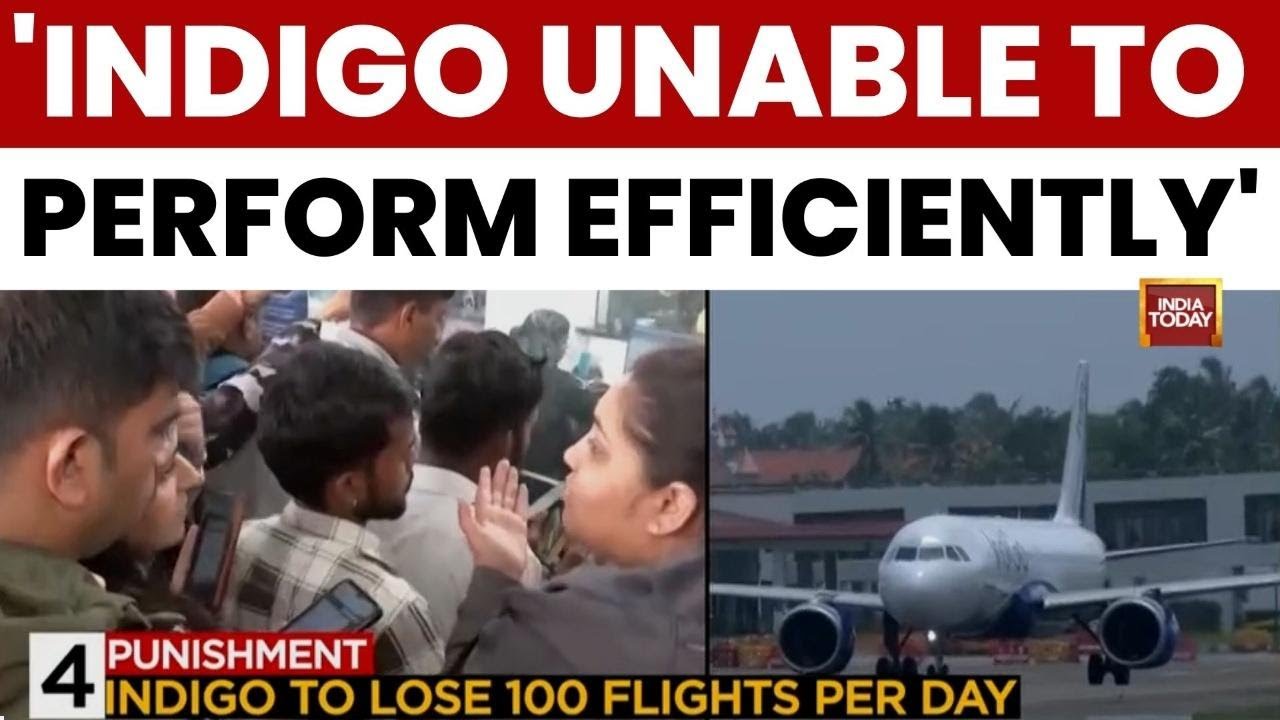 Govt Cuts IndiGo&rsquo;s Winter Schedule by 5% | 100 Daily Flights Hit in Massive Crackdown | India Today