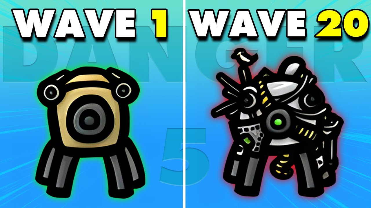 Builder's Turret wins endless waves for you | Brotato Abyssal Terrors