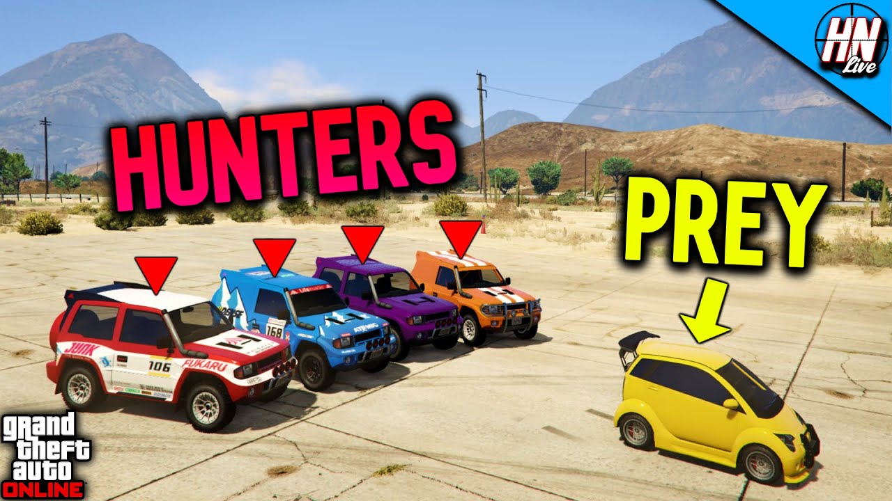 PANTO vs 4 MONSTROCITI's | GTA 5 ManHunt