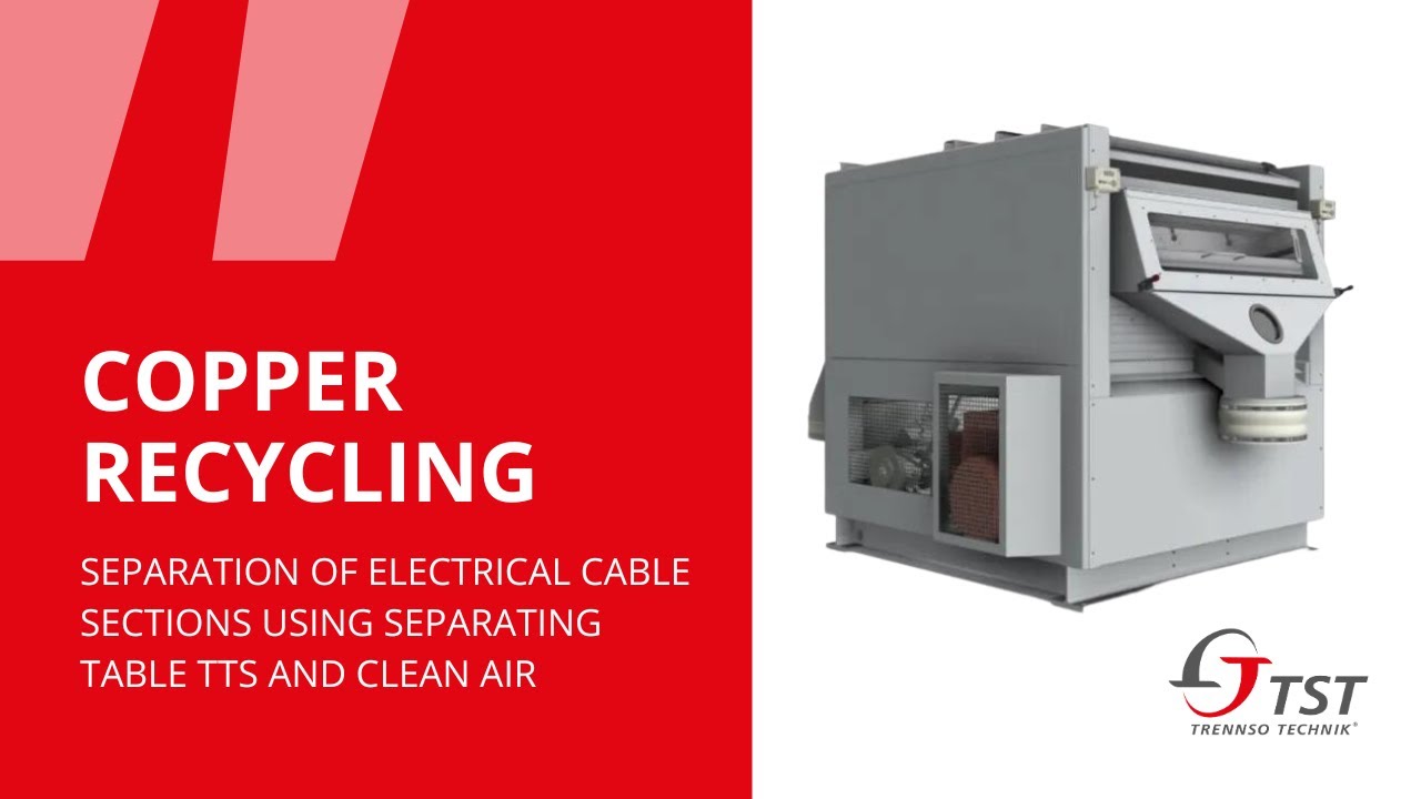 This machine separates copper from plastic! The separating table TTS