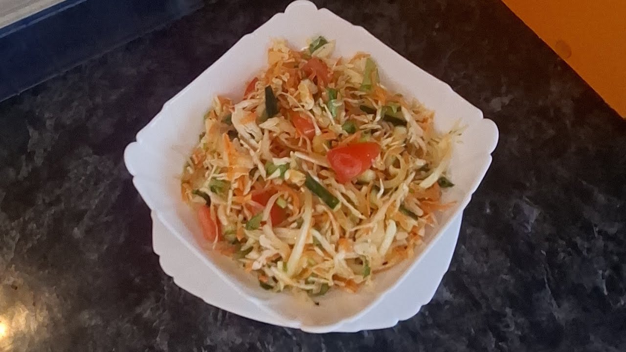  🥗#Витаминный салат с капустой🥬🥒#Vitamin salad with cabbage 🍅🥗#Վիտամինային աղցան կաղամբով #рек