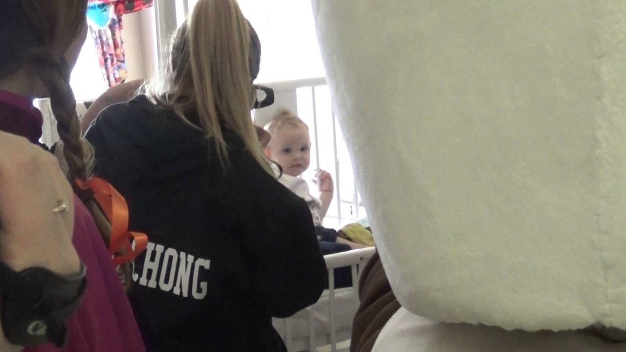 Olaf , Elsa , & Anna Visit Baby Joey !!