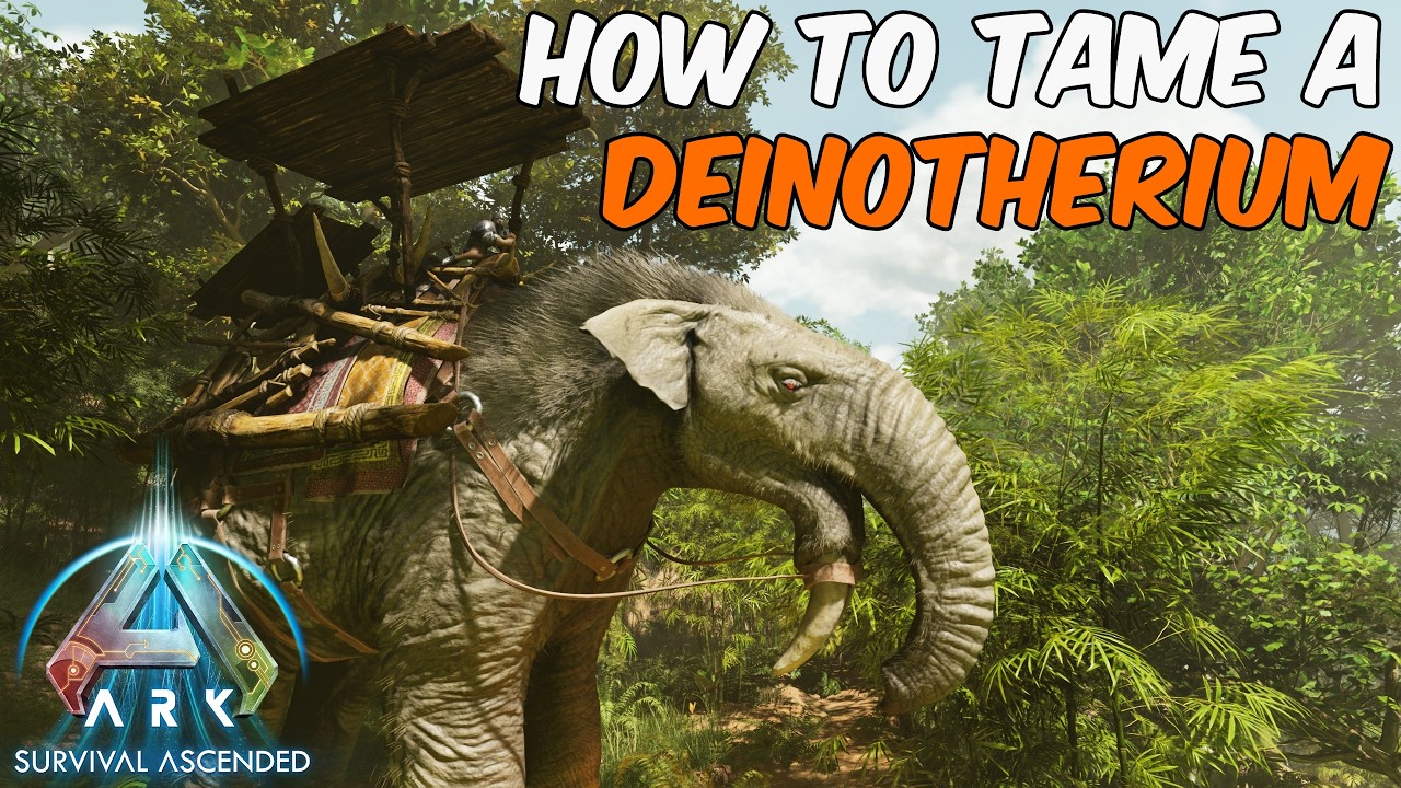 How To Tame a Deinotherium in ARK Survival Ascended + Full Ability Guide