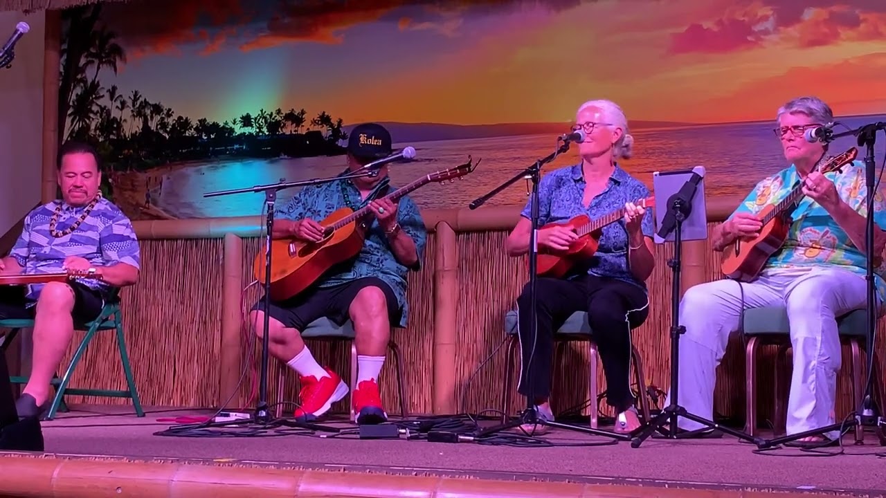 Pua Olena with Led Kaapana, Sonny Lim and Susan Bransfield