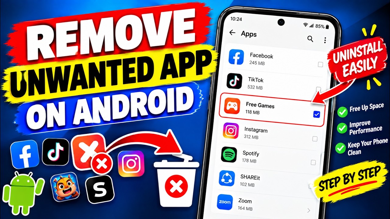 How to Uninstall & Disable Apps on Android | Easy Guide