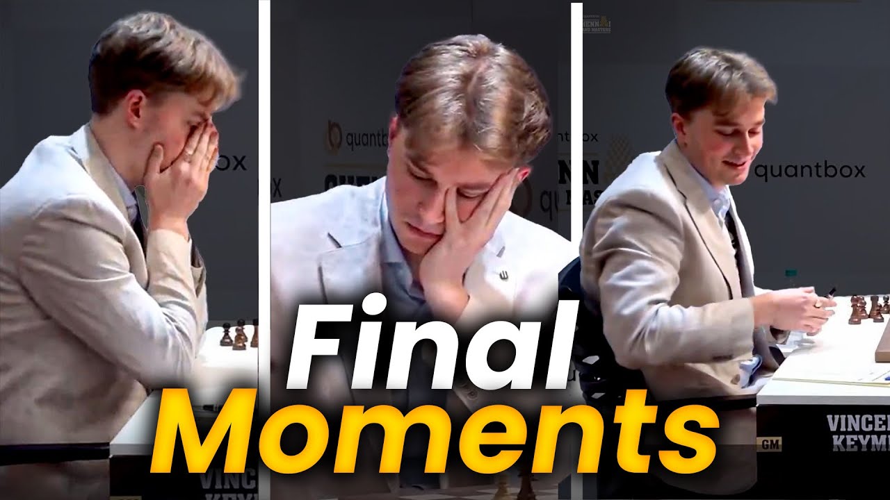 The dramatic Final moments of Vincent Keymer winning the Chennai Grand Masters