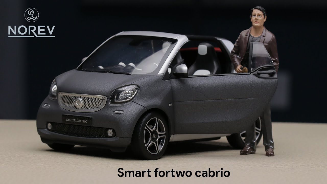 Smart fortwo Cabrio - Norev 1:18 unboxing