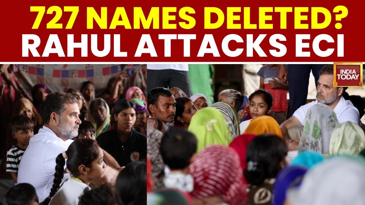 Rahul Gandhi Meets Bela Estate Residents Over SIR Voter Roll Claims, 727 Names Allegedly Deleted