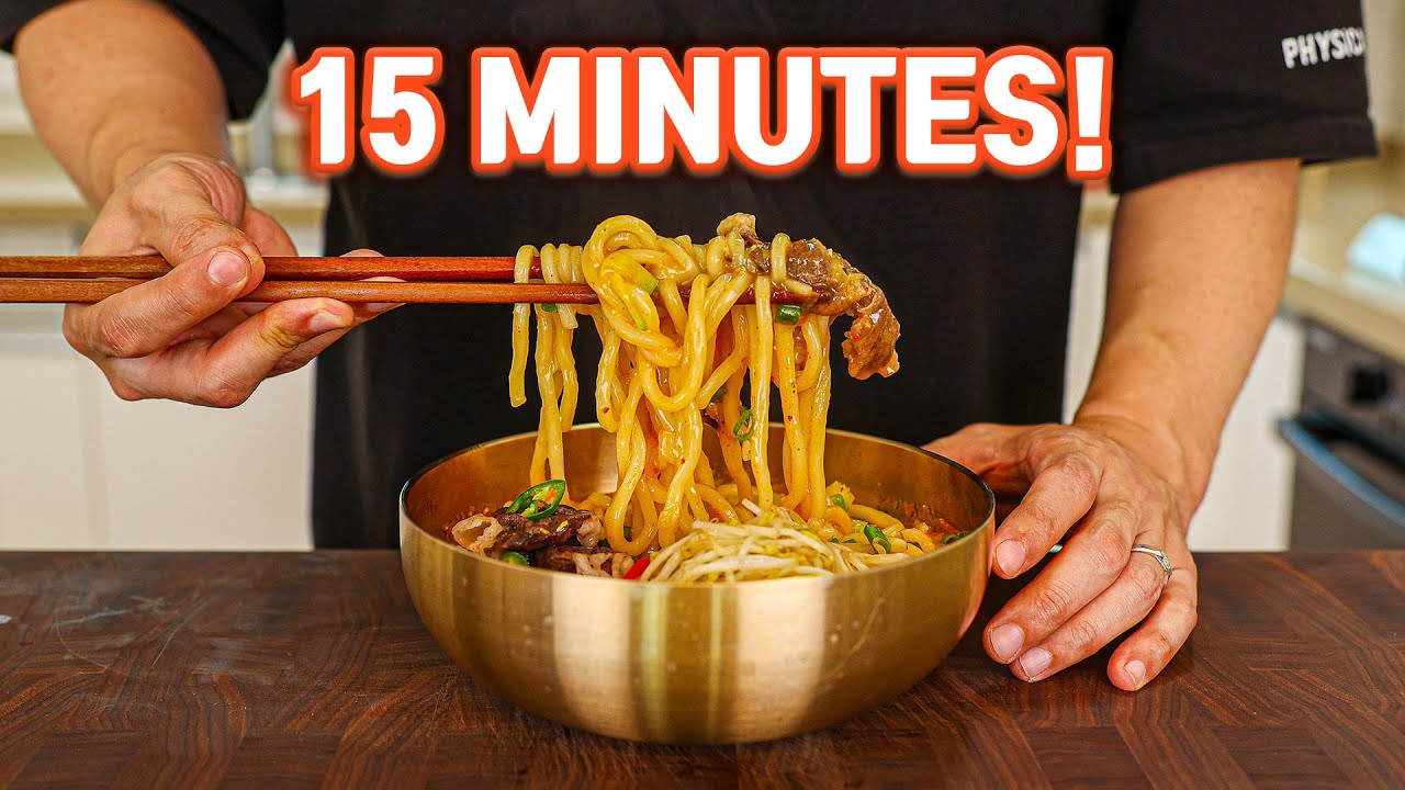 This 15 Minute Korean Noodle Soup Will Change Your LIFE! Doenjang Kalguksu