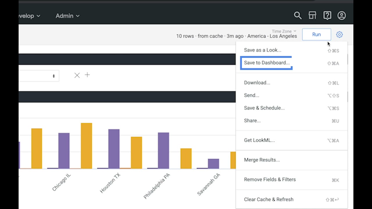 Look & Learn - Creating a dashboard from an Explore