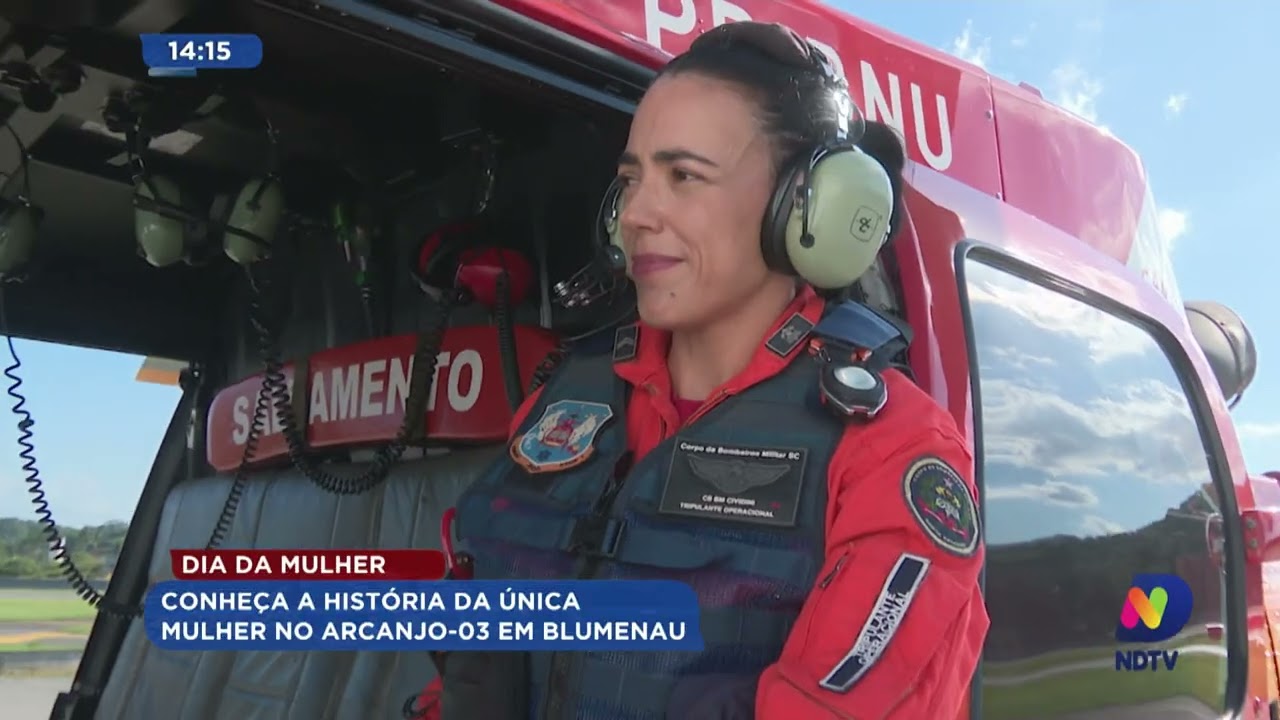 Dia da Mulher: conheça a história da única mulher no Arcanjo-03 em Blumenau