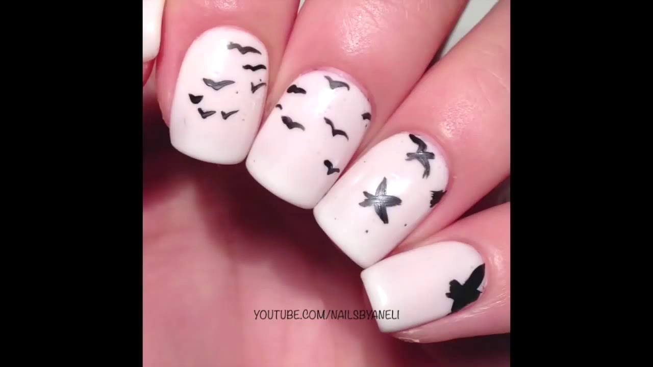 Feather To Birds Nail Art - Stop Motion Animation - Nails Fix Beauty