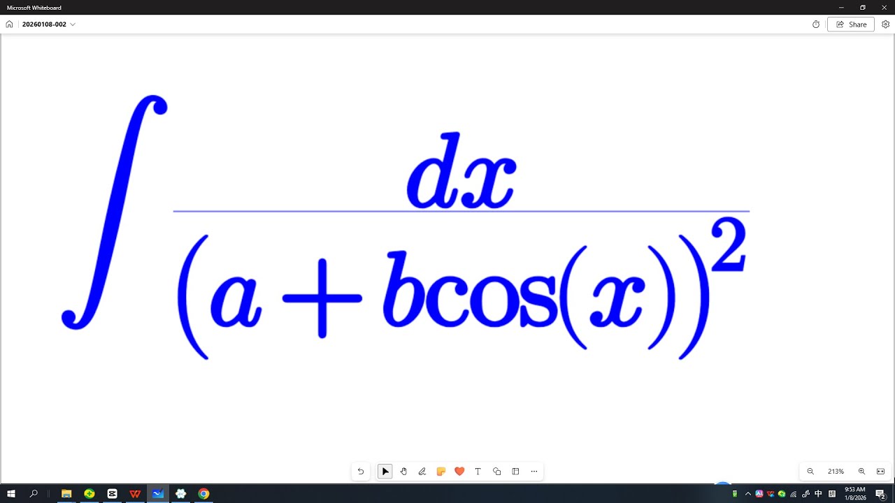 Integral of 1/(a+bcosx)^2