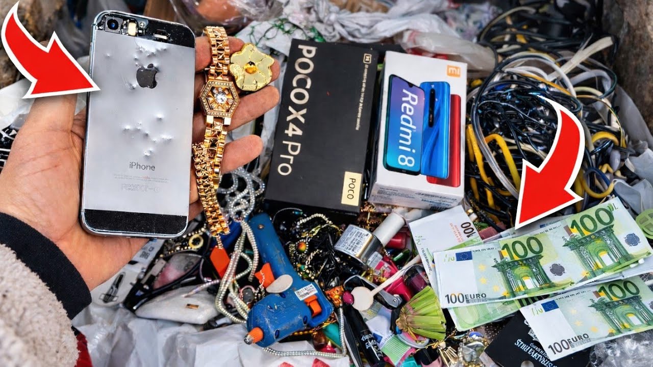 This Should NOT Be in the Trash&hellip; &euro;1000, iPhone & Gold Found in Europe! 😱💰