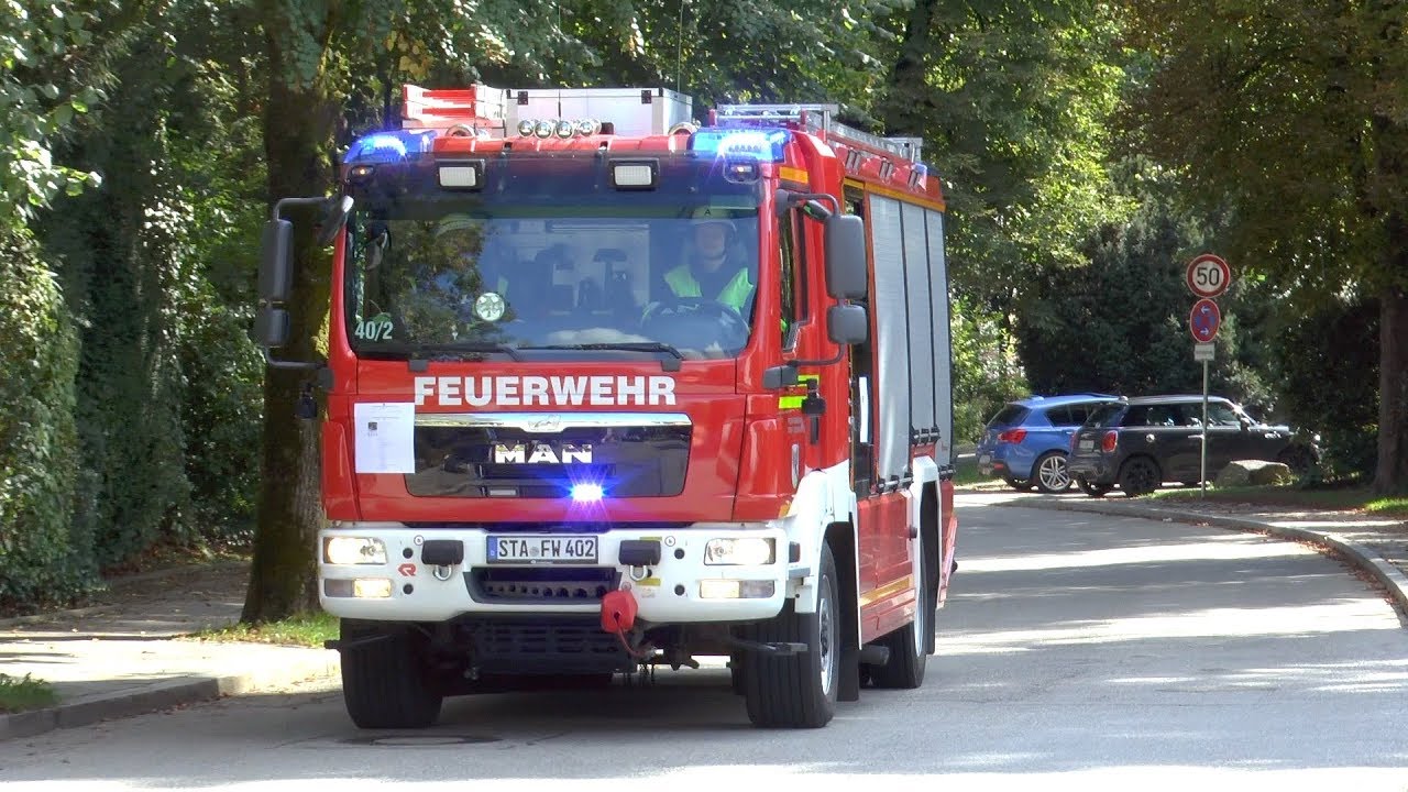 [Tag der offenen Tür] HLF Freiw. Feuerwehr Starnberg zum PKW Brand