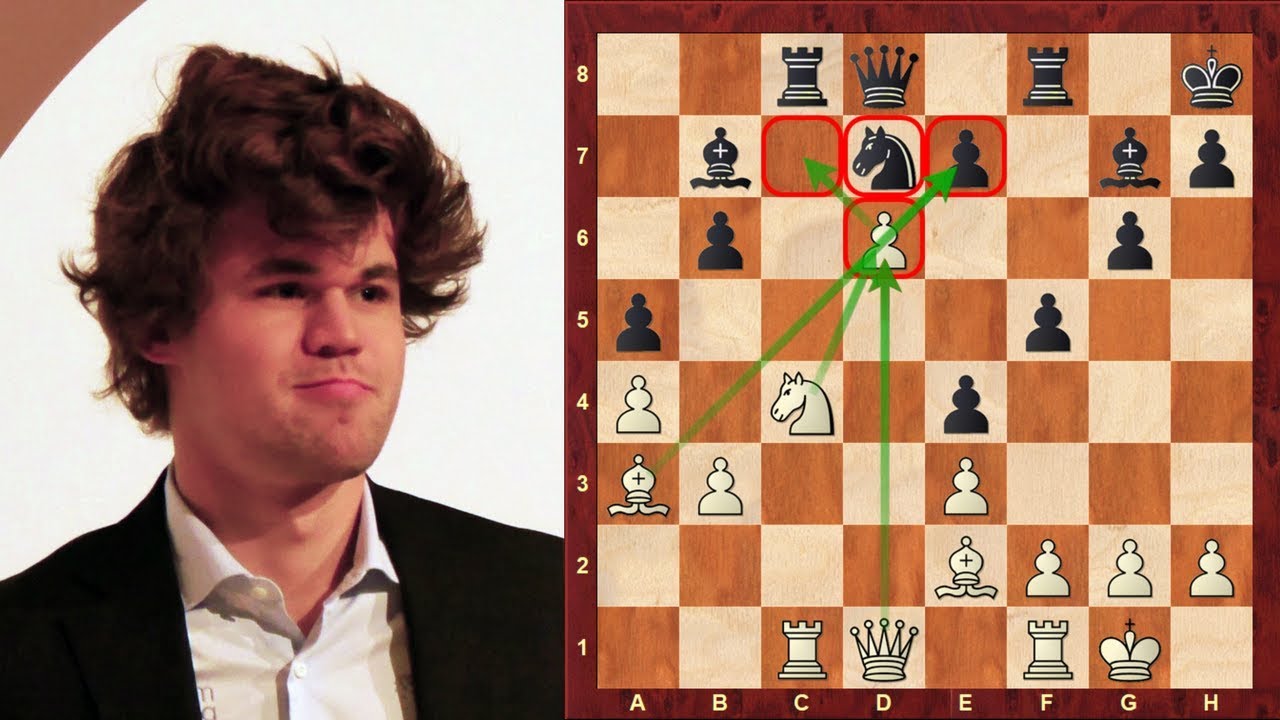 Amazing Chess Game: Magnus Carlsen's Mega-powerful center pawn - vs Mamedyarov (2015)